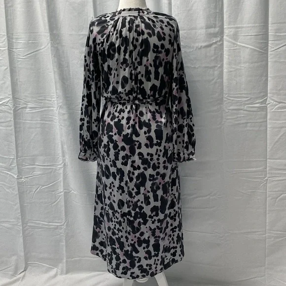 Anthropologie Animal Print Long Sleeve Midi Dress by Cloth and Stone - Picture 9 of 14